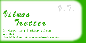 vilmos tretter business card